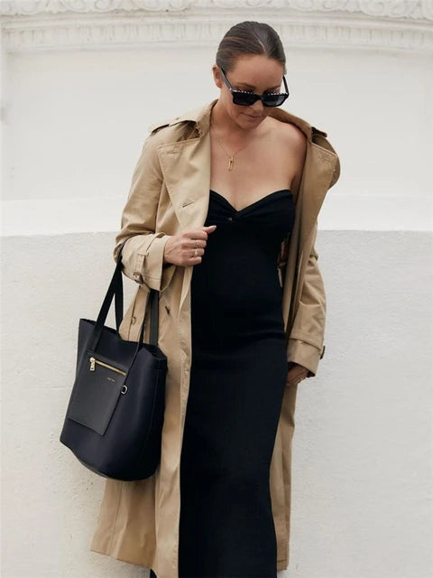 Strapless Knit Maxi Dresses for Summer Beach Party Bodycon Dress Off-shoulder Twist Knitting Evening Backless Dress