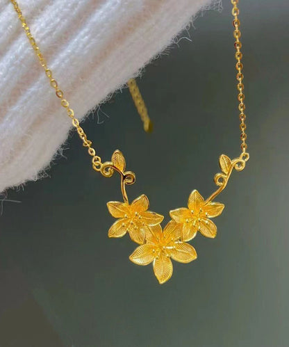 Gold Stainless Steel Overgild Princess Necklace