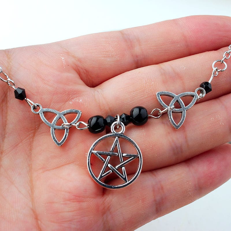 Triquetra Harmony Pentacle Necklace