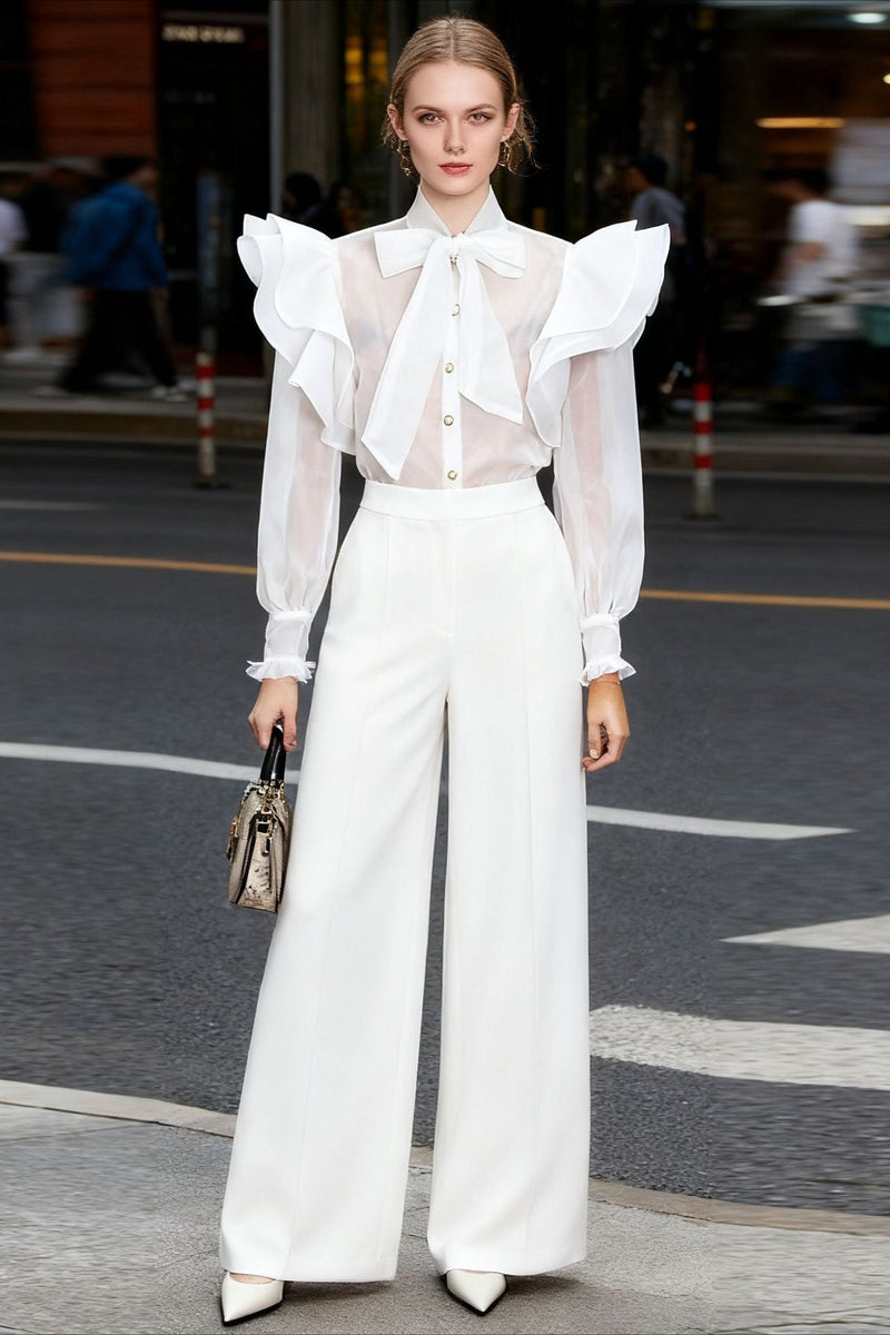 Waist-tie Stylish Blouse