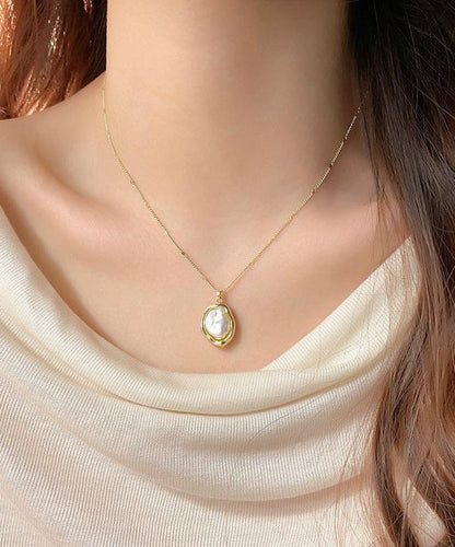 Gold 14k Gold Alloy Pearlendant Necklace