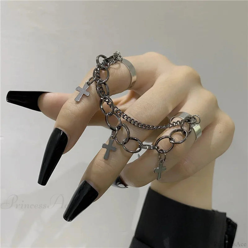 Antique Cross Star Gothic Band