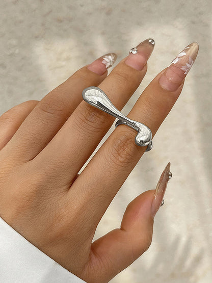 Geometric Shiny Color Rings Accessories