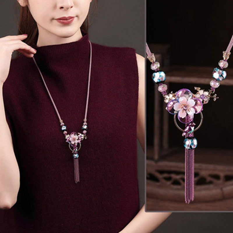Retro Ornament Chain Simple Pendant Accessories Necklace