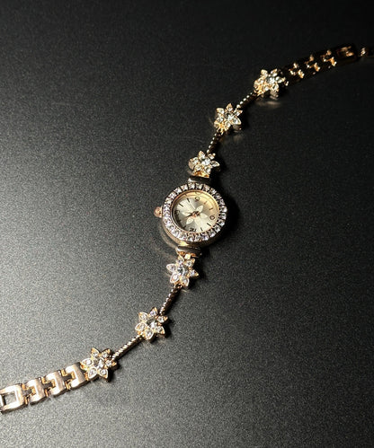 Original Design Gold Metal Alloy Zircon Watches