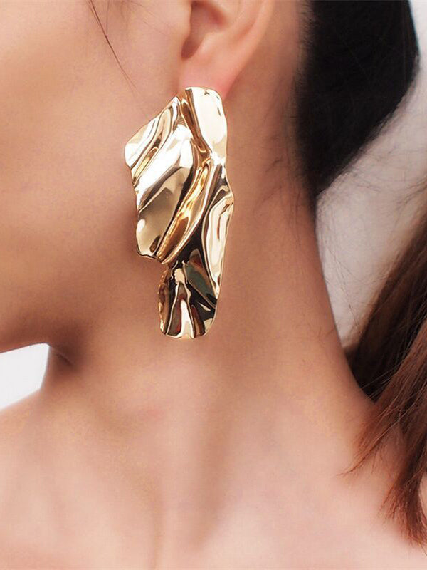 Geometric Color Drop Earrings