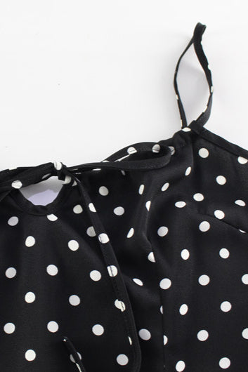 Polka Dot Cami Bodycon Maxi Dress