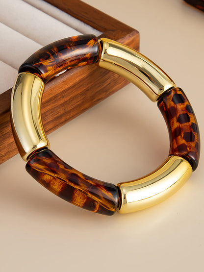 Contrast Color Geometric Bracelet Accessories