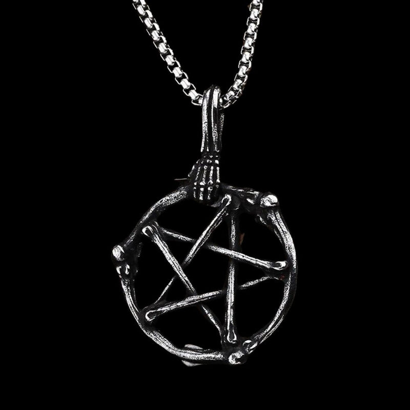 Dead Bones Pentagram Pendant