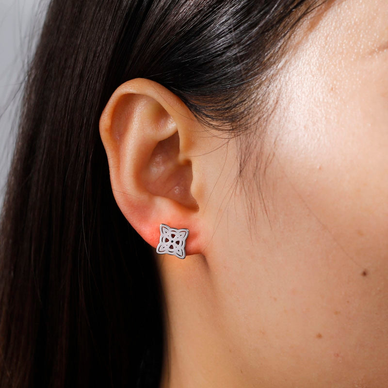 Witches Knot Stud Earrings