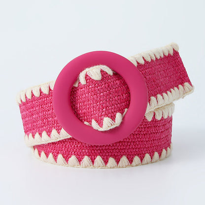 Sweet Color Block Contrast Belts