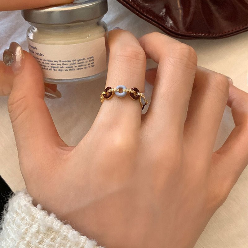 [] Donut Chain Ring