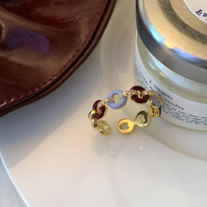 [] Donut Chain Ring