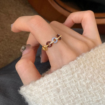 [] Donut Chain Ring
