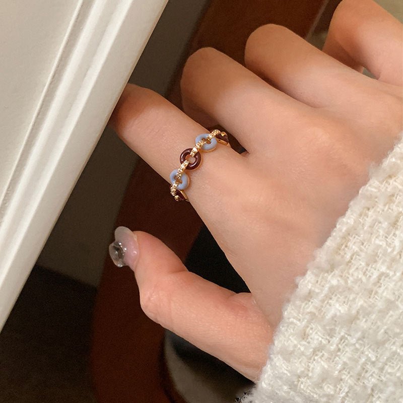 [] Donut Chain Ring