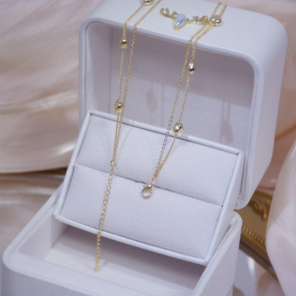 Double Strand Heart Necklace