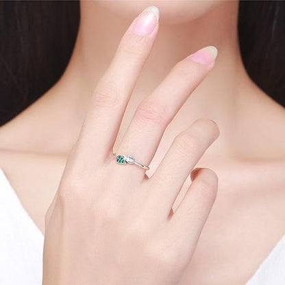 Dancing Leaves Sterling Silver Ring