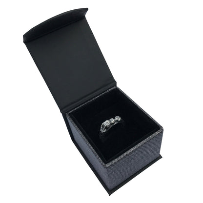 Dragon Ring Diamond Engagement Gothic Ringband in Sterling Silver
