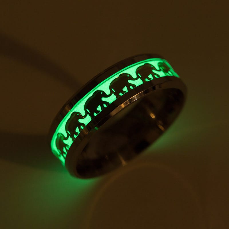Radiant Majesty: Luminous Elephant Spirit Ring