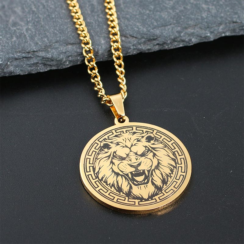 Titanium Steel Spiritual Protection Necklace With Animal Pendant