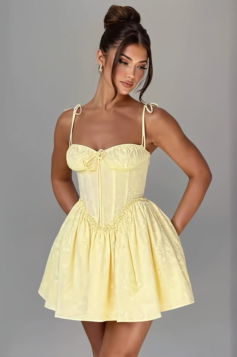 Backless Lace Up Cami Bodycon Mini Dress