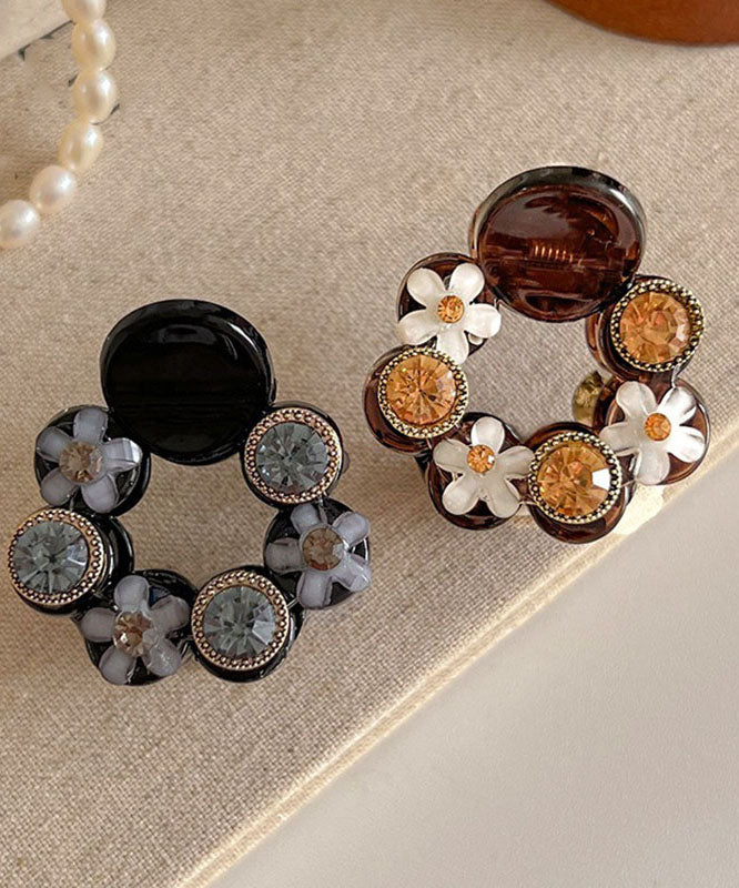 Fine Acrylic Pearl Zircon Hairpin Two-piece Set