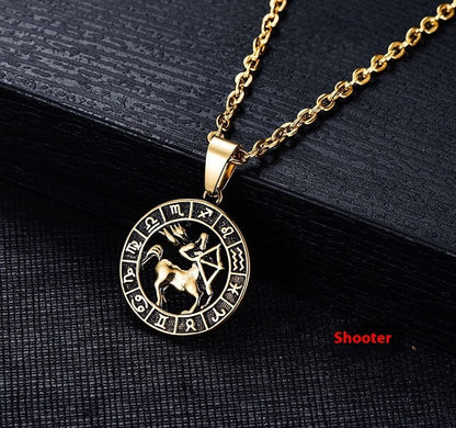 Celestial Zodiac Amulet Necklace