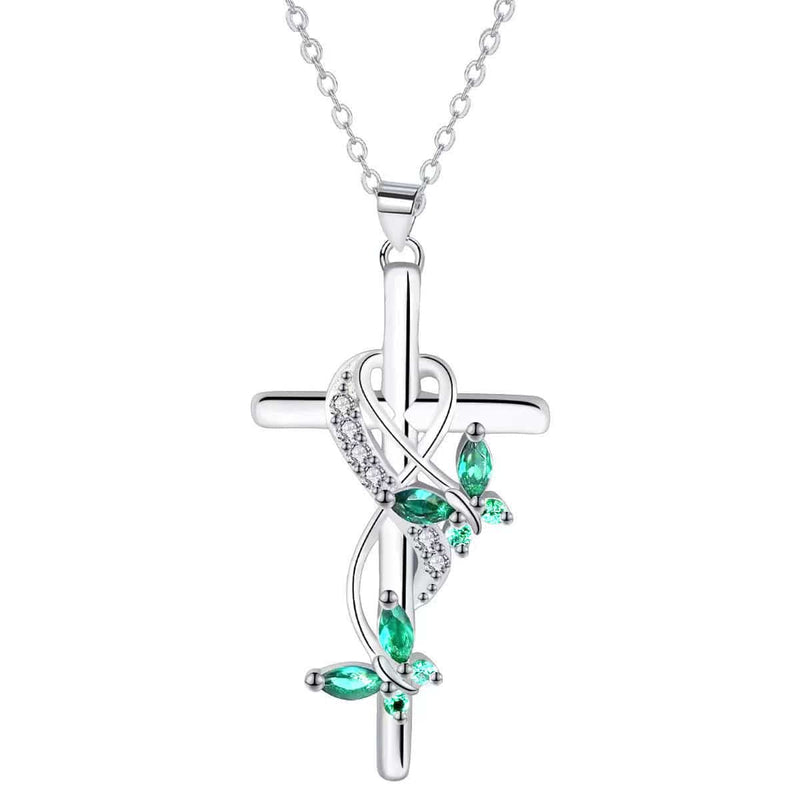 Butterfly Cross Necklace