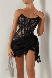 Mini Dress With Lace