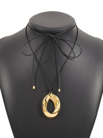 Adjustable Geometric Hollow Color Necklaces Accessories