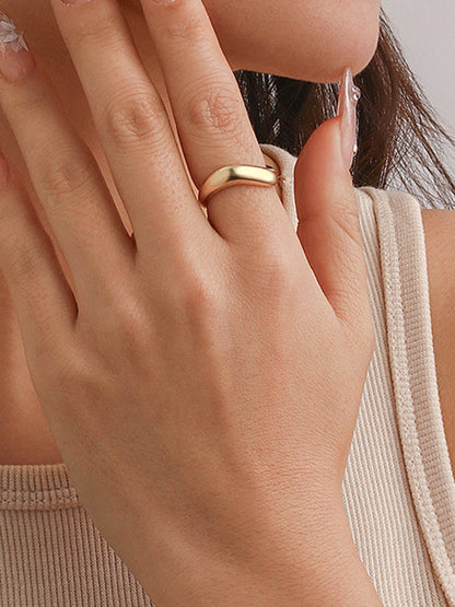 Geometric Shiny Rings Accessories