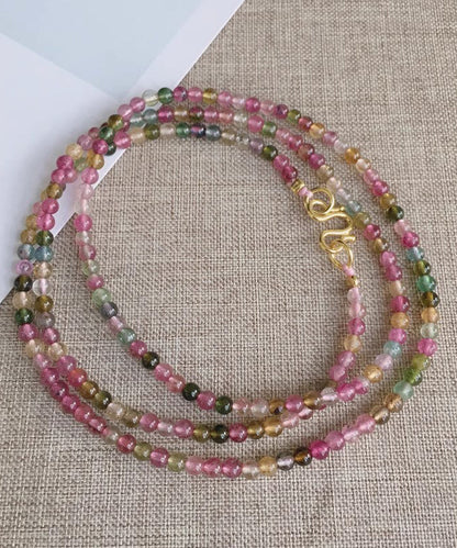 Stylish Rainbow Beading Graduated Bead Necklace