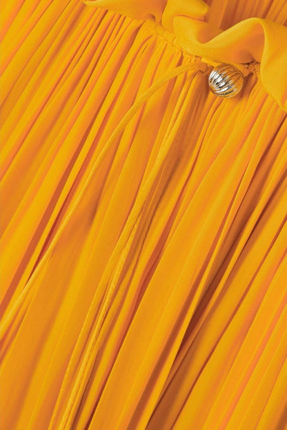 Basia Cape-effect Ruffle Mini Dress
