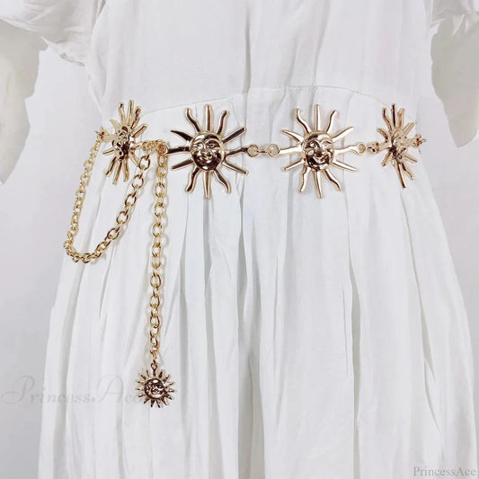 Rebellious Dark Urban Layered Waist Chain Belt