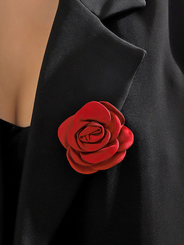 Color Three-dimensional Flower Brooch Accessories