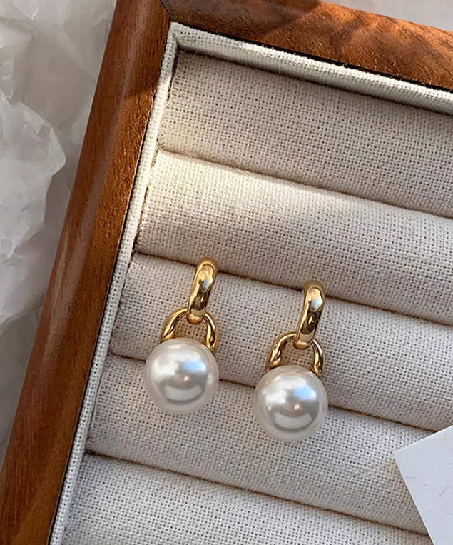 New Versatile Pearl Gilding Stud Earrings
