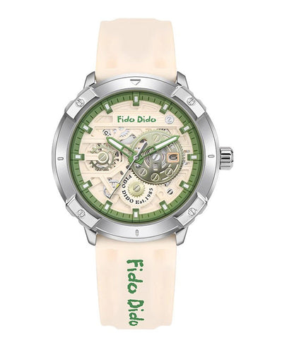 Retro Green Silicone Rubber Hollow Out Noctilucent Watches