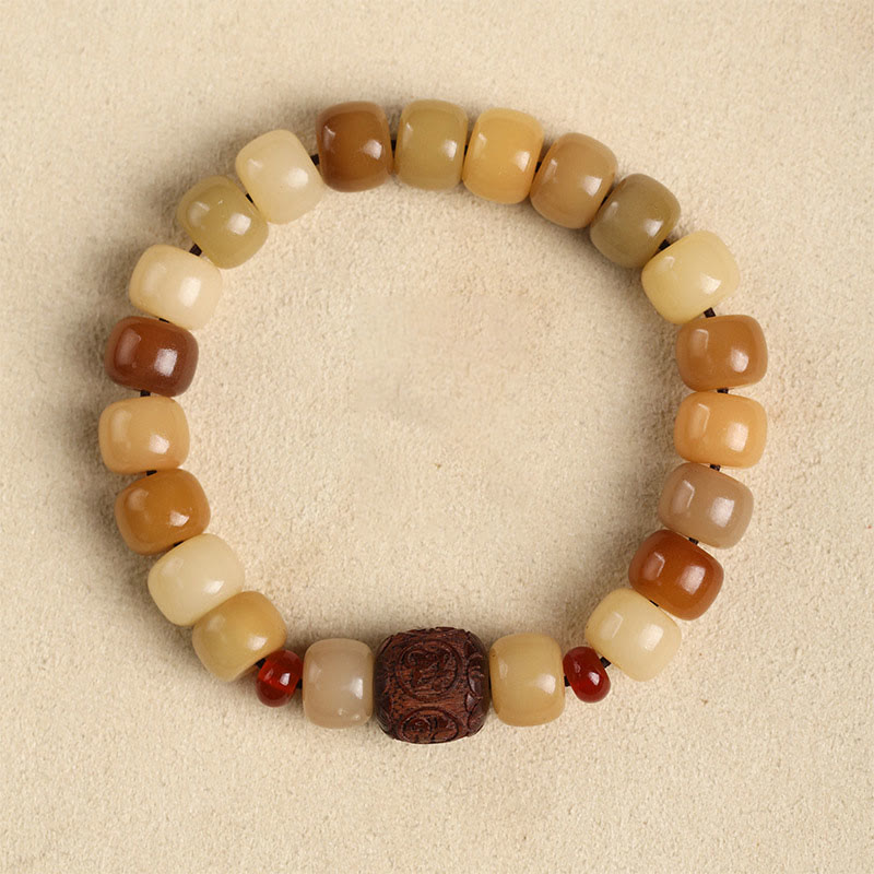 Buddha Stones Natural Bodhi Seed the Lord of the Corpse Forest Om Mani Padme Hum Wisdom Bracelet