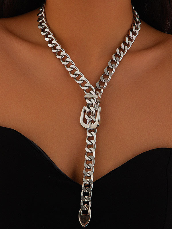 Chains Geometric Color Necklaces Accessories