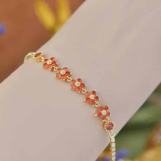 Elaria Bracelet in Red