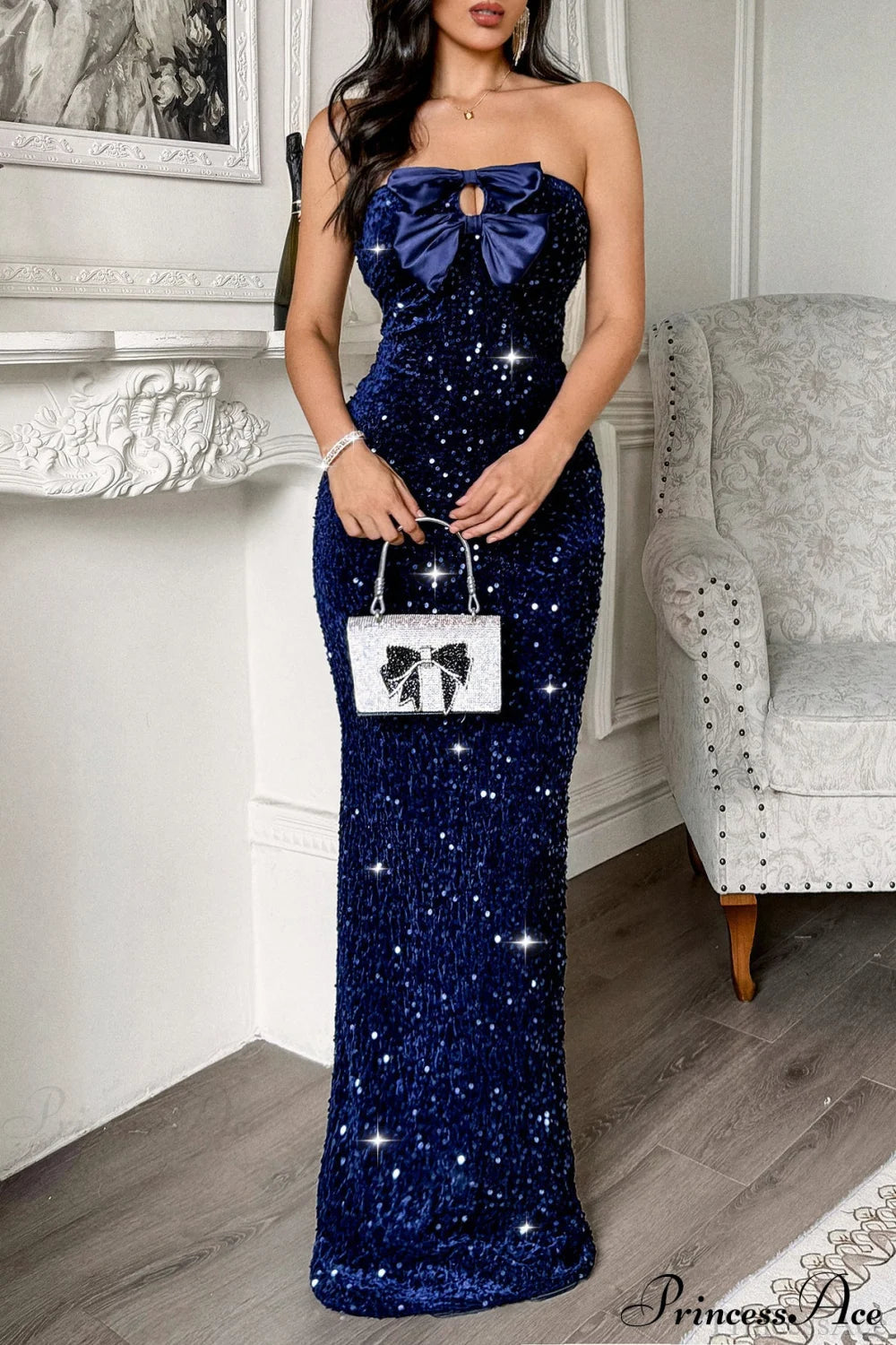 Strapless Formal Maxi Dress