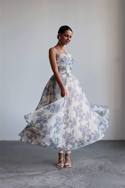 Ella Printed Chiffon Midi Dress