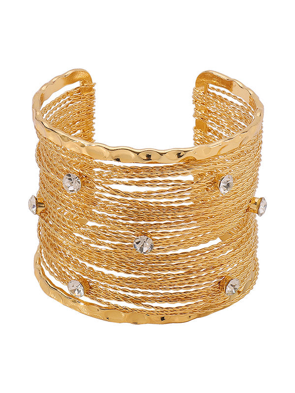 Geometric Rhine Stones Ringent Bracelet Accessories