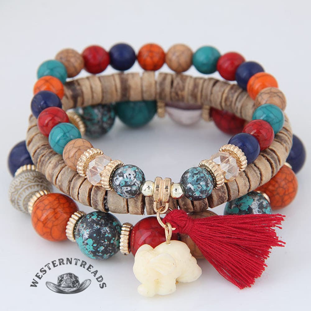 Beaded Tassel Bracelet