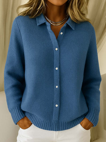 Elaine – Classic Knit Button Cardigan