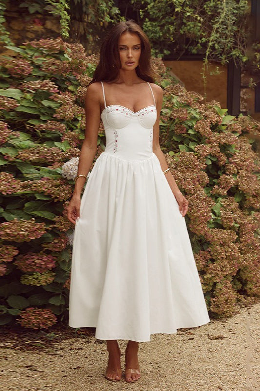 Waist-cinching Cami Maxi Dress
