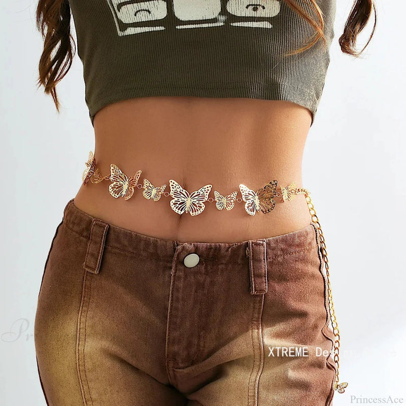 Synonyms Leather Butterfly Belt