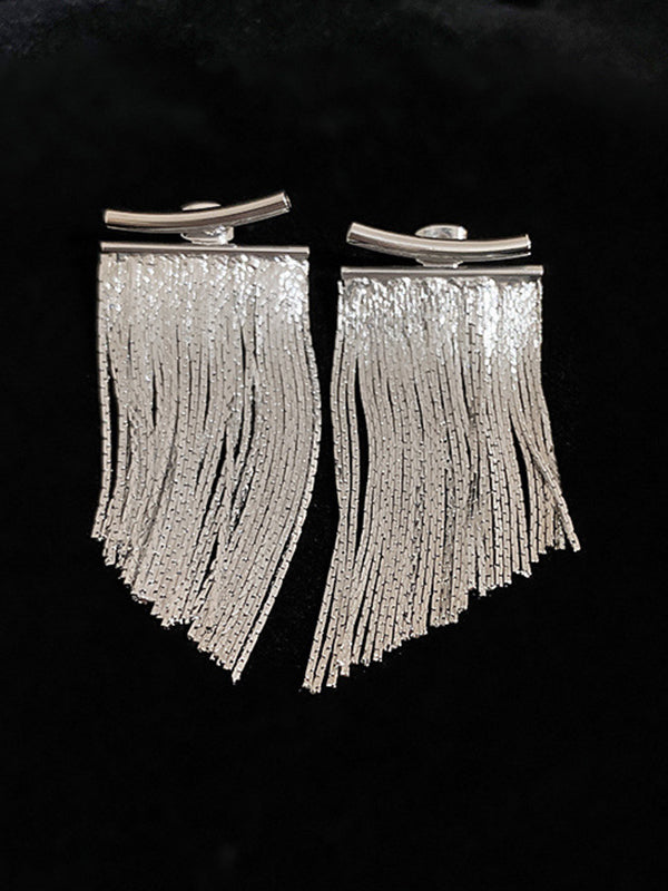 Color Tasseled Eardrop Earrings Accessories