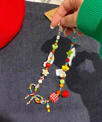 Art Rainbow Alloy Star Apple Beading Princess Necklace