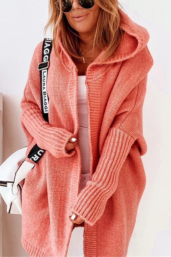 Fall for Nyc Hooded Cardigan
